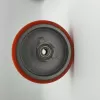 TRANSPALET TEKERİ DÖKÜM POLİÜTERAN KAPLAMALI BİLYALI RULMANLI 200 X 50 X 20 (Lisinya)