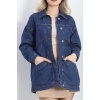 Oversize Kot Ceket Mavi2