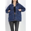 Oversize Kot Ceket Mavi1