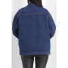 Oversize Kot Ceket Mavi1