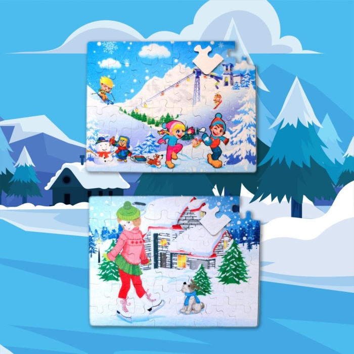 Kış 5+ Keçe Yapboz - 5 Yaş Puzzle