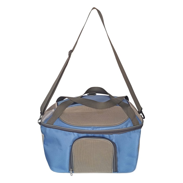 Fileli Kedi Köpek Taşıma Çantası 32-35-43 cm Large Mavi
