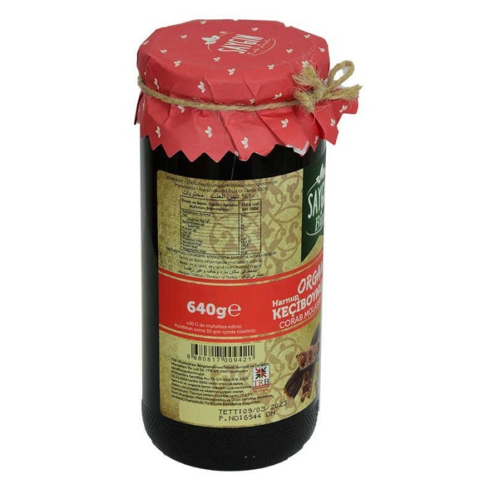 Keçiboynuzu Özü Harnup Özü Organik Cam Kavanoz 640 Gr