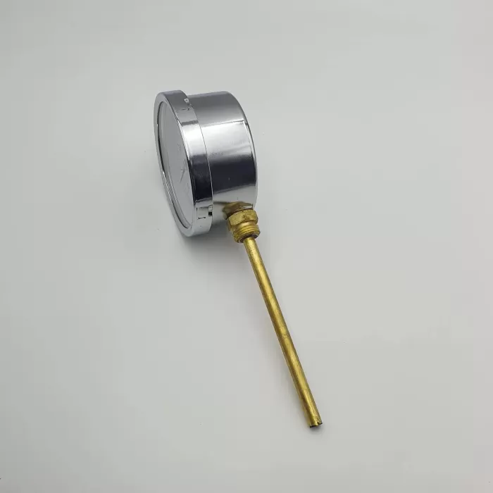 Ø 100 - 0 - 160°C 1/2 15 CM ALTTAN ÇIKIŞLI TERMOMETRE (Lisinya)