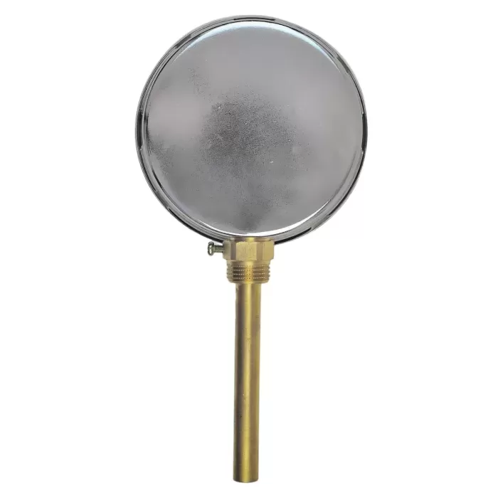 Ø 100 - 0 - 160°C 1/2 15 CM ALTTAN ÇIKIŞLI TERMOMETRE (Lisinya)