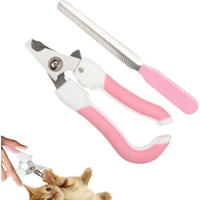 Törpülü Kedi Köpek Tırnak Makası 5,5*14,5 cm Pembe