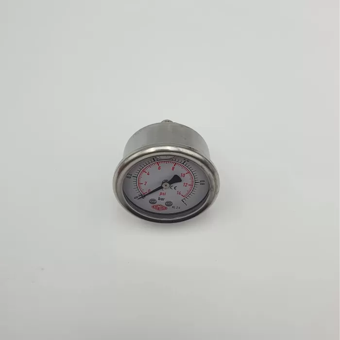 Ø 52 - 0 - 1 BAR 1/4 GLİSERİNLİ ARKA ÇIKIŞLI MANOMETRE (Lisinya)