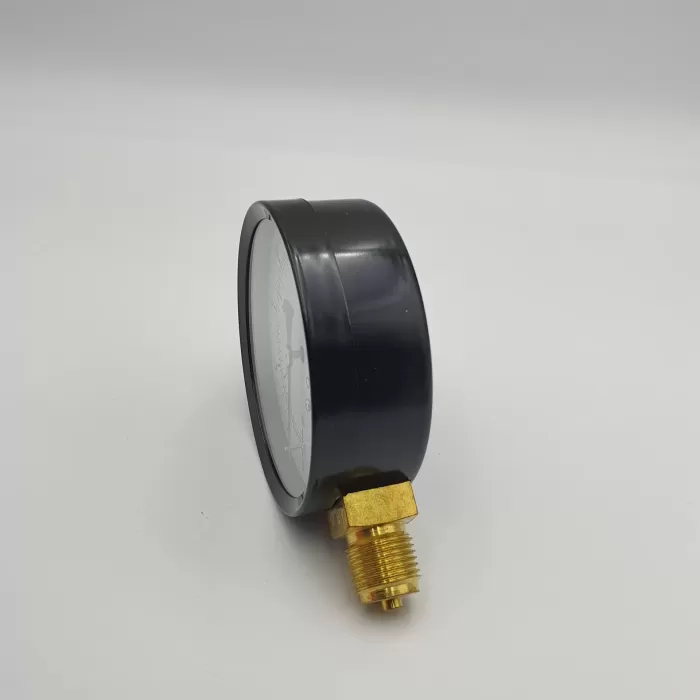 Ø 100 - 0 - 16 BAR 1/2 ALTTAN ÇIKIŞLI KURU TİP MANOMETRE (Lisinya)