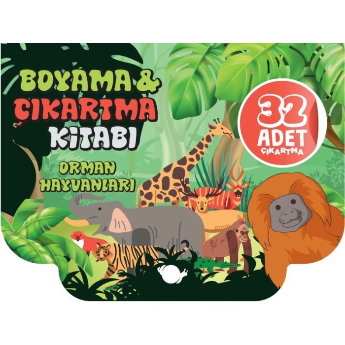 Orman Hayvanları - Boyama ve Çıkartma Kitabı  (4022)