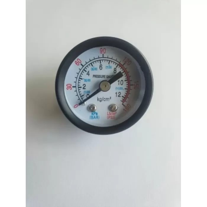 Ø 40 MM - 12 BAR 1/8 ARKADAN ÇIKIŞLI KUR TİP MANOMETRE (Lisinya)