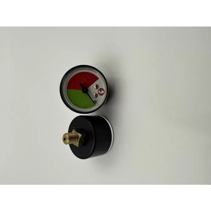 Ø 40 - 0 - 4 BAR DİŞ ÖLÇÜSÜ 1/8 ARKADAN ÇIKIŞLI KIRMIZI YEŞİL KİRLİLİK GÖSTERGESİ (Lisinya)