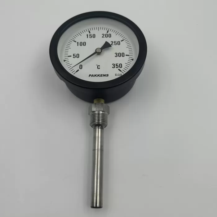 Ø 100 - 0 - 350°C 1/2 10 CM ALTTAN ÇIKIŞLI TERMOMETRE (Lisinya)