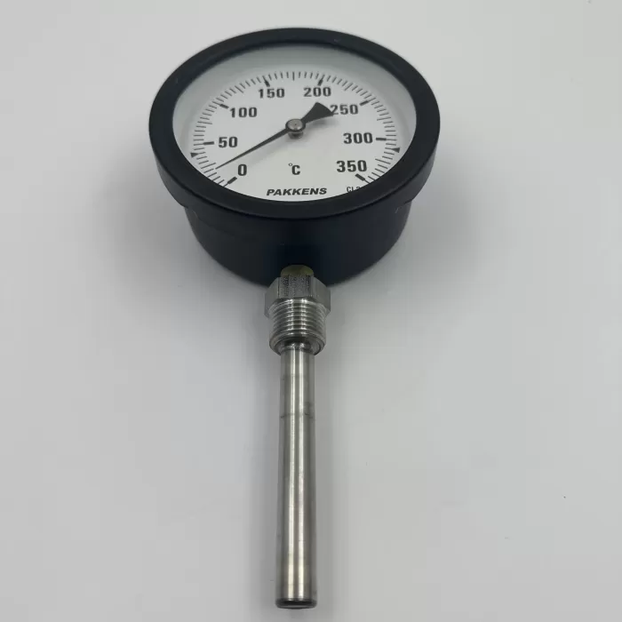 Ø 100 - 0 - 350°C 1/2 10 CM ALTTAN ÇIKIŞLI TERMOMETRE (Lisinya)
