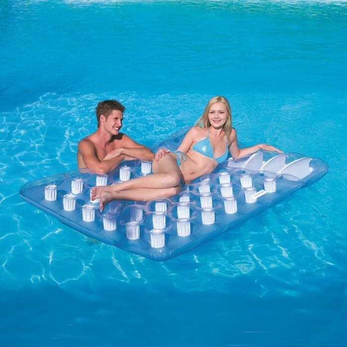 Deniz Yatağı 2 Kişilik Bardaklı Yatak 193x142 Cm Bestway - 43055 (Lisinya)