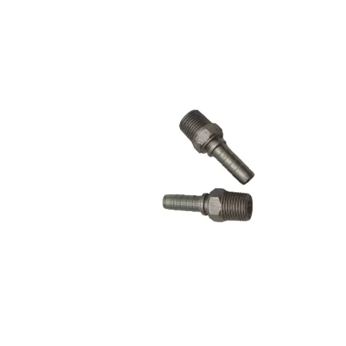 1/2 HORTUM 1/2 BSP - NPT DÜZ ERKEK PASLANMAZ HORTUM BAŞLIĞI (Lisinya)