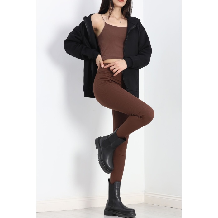 Fermuarlı Sweat Siyah