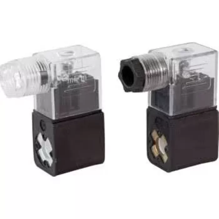 PNÖMATİK VALF YEDEK  9 MM BOBİN + SOKET 12V DC - 24V AC/DC - 110V AC  - 220V AC (Lisinya)