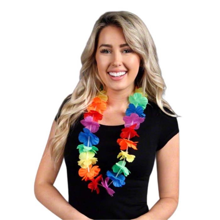 Rengarenk Hawaii Boyun Çelengi Havai Partisi Kolyesi 1 Adet