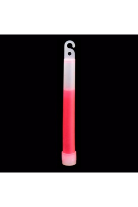 6 Kimyasal Işık Çubuğu - Kırmızı - 15 cm - Argeus Glow Stick