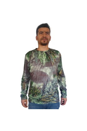 Antler 3D Adaçayı Desenli Micro Sweatshirt
