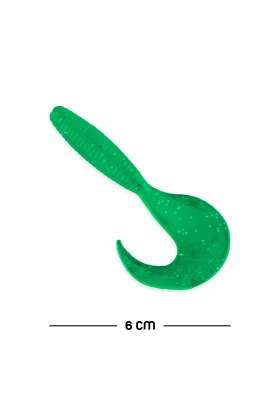 Silikon Kurt Sahte Yem - 60mm - Yeşil - Yumy (18065-SM024-02)