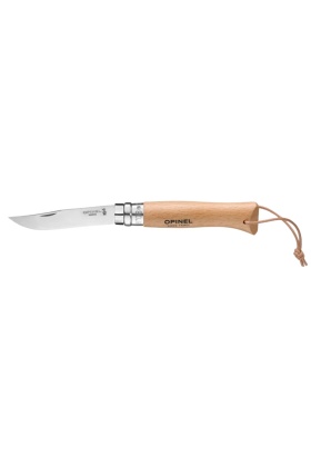 Katlanır Cep Çakısı - Opinel - Gürgen Ağacı Sap - Naturel - No:8