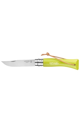 Katlanır Cep Çakısı - Opinel - Gürgen Ağacı Sap - Elma Yeşili - No:7