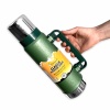 Avcı Termosu - 1,3 LT - Çift Kat Çelik - Penguen - Yeşil (PNG-1130Y)