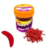 Silikon Kurt Sahte Balık Yemi - Kokulu - L Maggot - Kırmızı - Power Bait (9955)