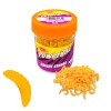 Silikon Kurt Sahte Balık Yemi - Kokulu - L Maggot - Turuncu - Power Bait (9956)