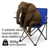 Katlanır Kamp Piknik Sandalyesi - Bardaklıklı - (DY.001) - Lacivert - Taşıma Çantalı