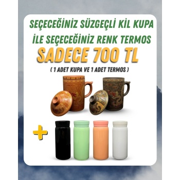 Termos ve Süzgeçli Kupa Özel Set