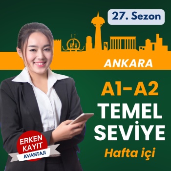 A1 VE A2 ÖRGÜN (Yüz Yüze) TEMEL SEVİYE ÇİNCE EĞİTİMLERİ (ANKARA) 120 DERS HAFTAİÇİ