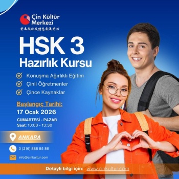 HSK-3 HAZIRLIK KURSU - ANKARA 120 SAAT HAFTASONU