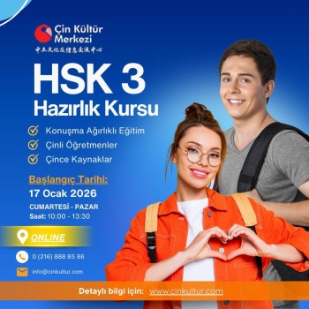 ONLINE HSK3 KURSU 120 DERS