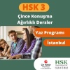HSK 3 KONUŞMA AĞIRLIKLI YAZ EĞİTİMİ (İSTANBUL)