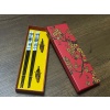 Desenli Özel Kutulu 2li Chopsticks Yemek Çubuğu