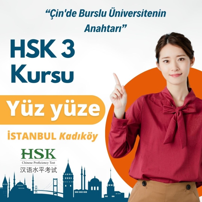 HSK3  SINAVI YÜZ YÜZE HAZIRLIK KURSU KADIKÖY, 120 DERS