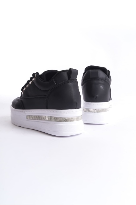 Alice Siyah Kadın Gizli Topuklu Sneaker