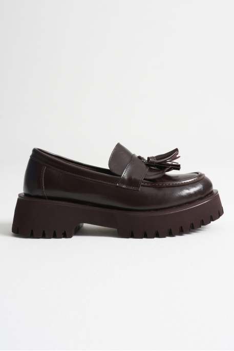 Mina Kadın Günlük Acı Kahve Loafer Ayakkabı