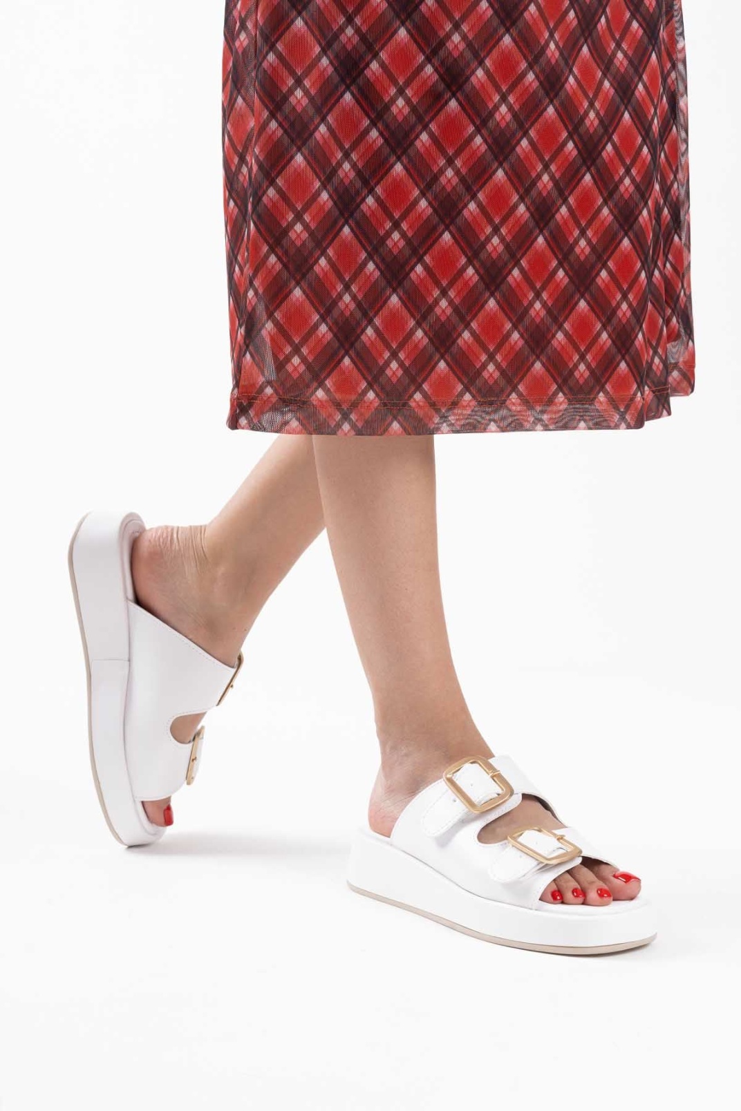 Nare Beyaz Cilt Terlik