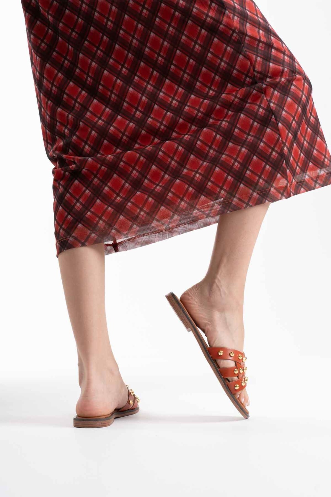 Loose Kiremit Hakiki Deri Terlik