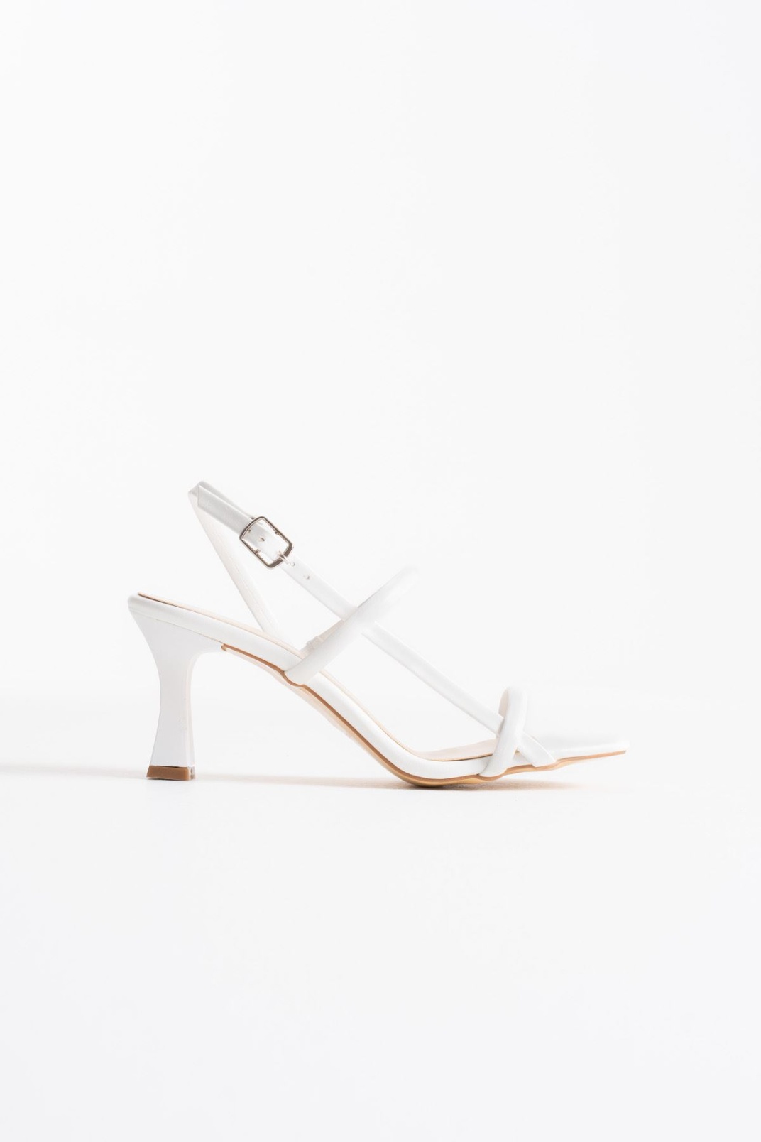Monya Kadın Beyaz Topuklu Sandalet