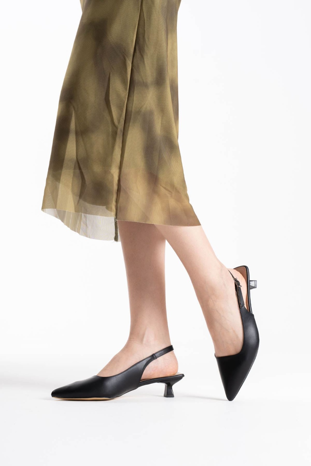 Maried Siyah Cilt Kadın Ayakkabı