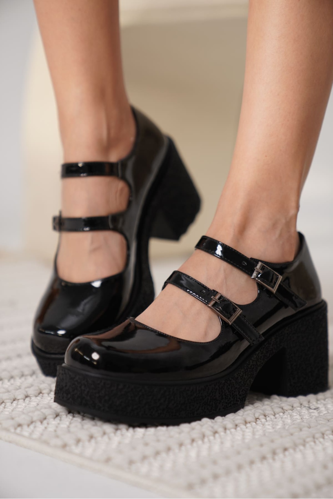 Jasmine Kadın Siyah Rugan Günlük Ayakkabı