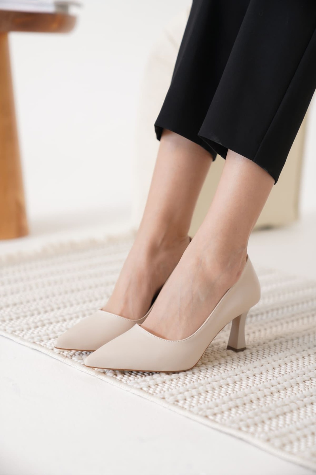 Alexandra Kadın Bej Stiletto