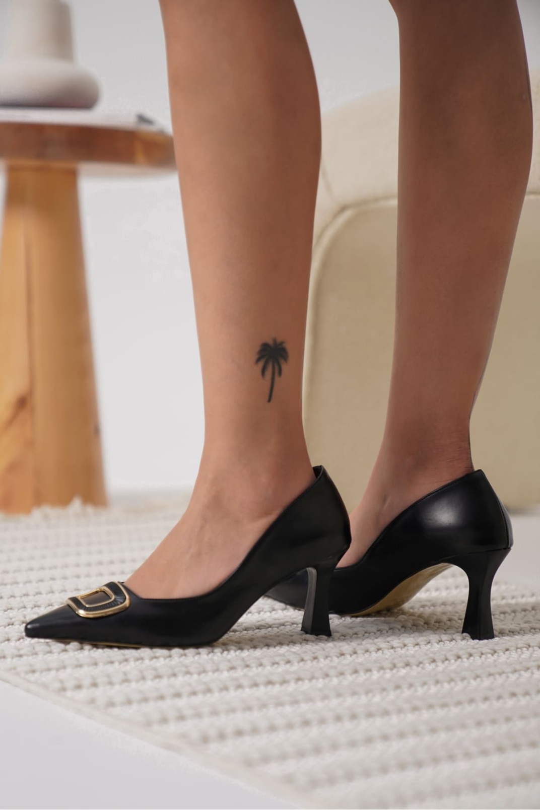 Emery Kadın Siyah Topuklu Ayakkabı