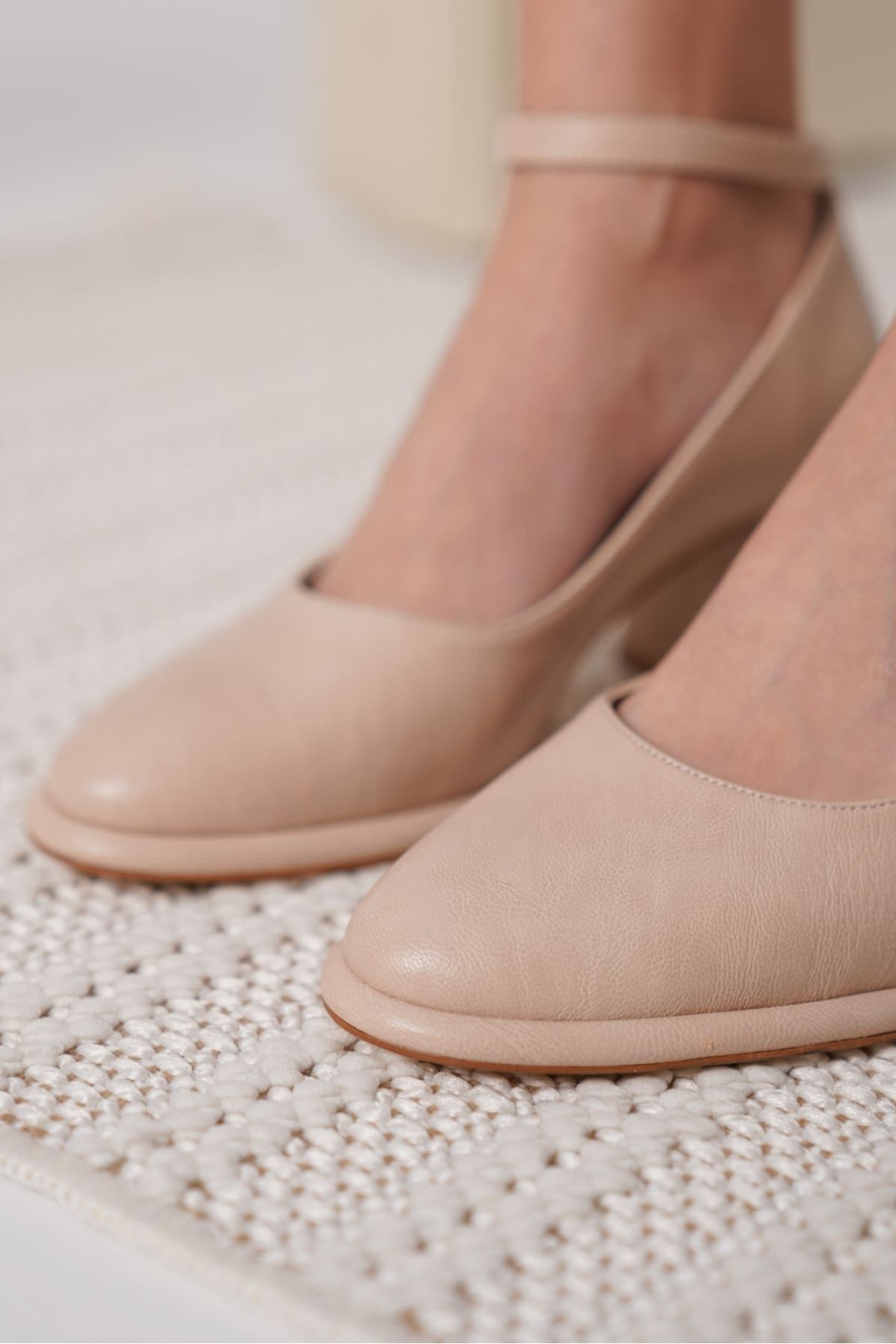 Josephine Kadın Mat Nude Topuklu Ayakkabı