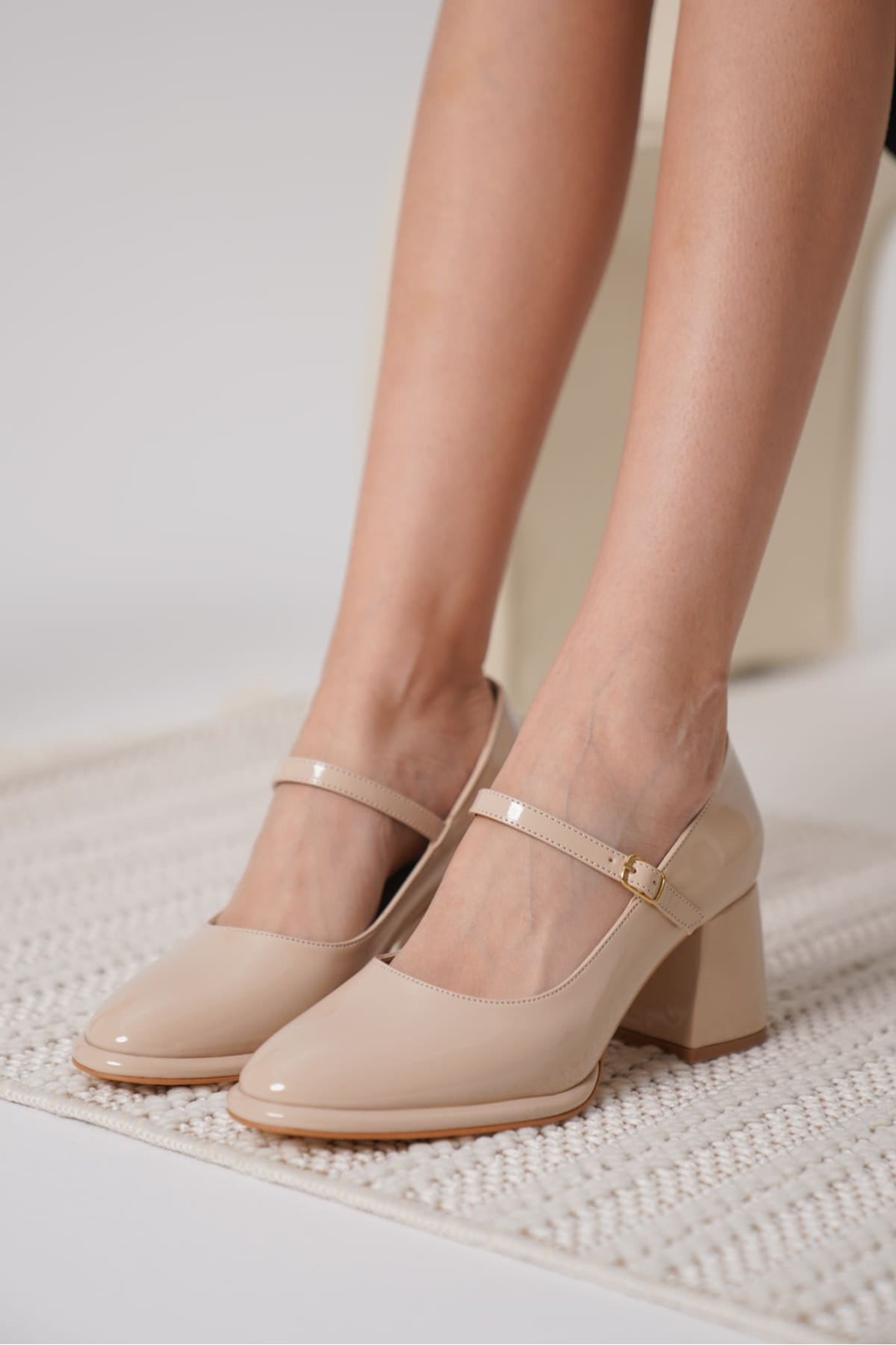 Slay Nude Rugan Kadın Topuklu Ayakkabı