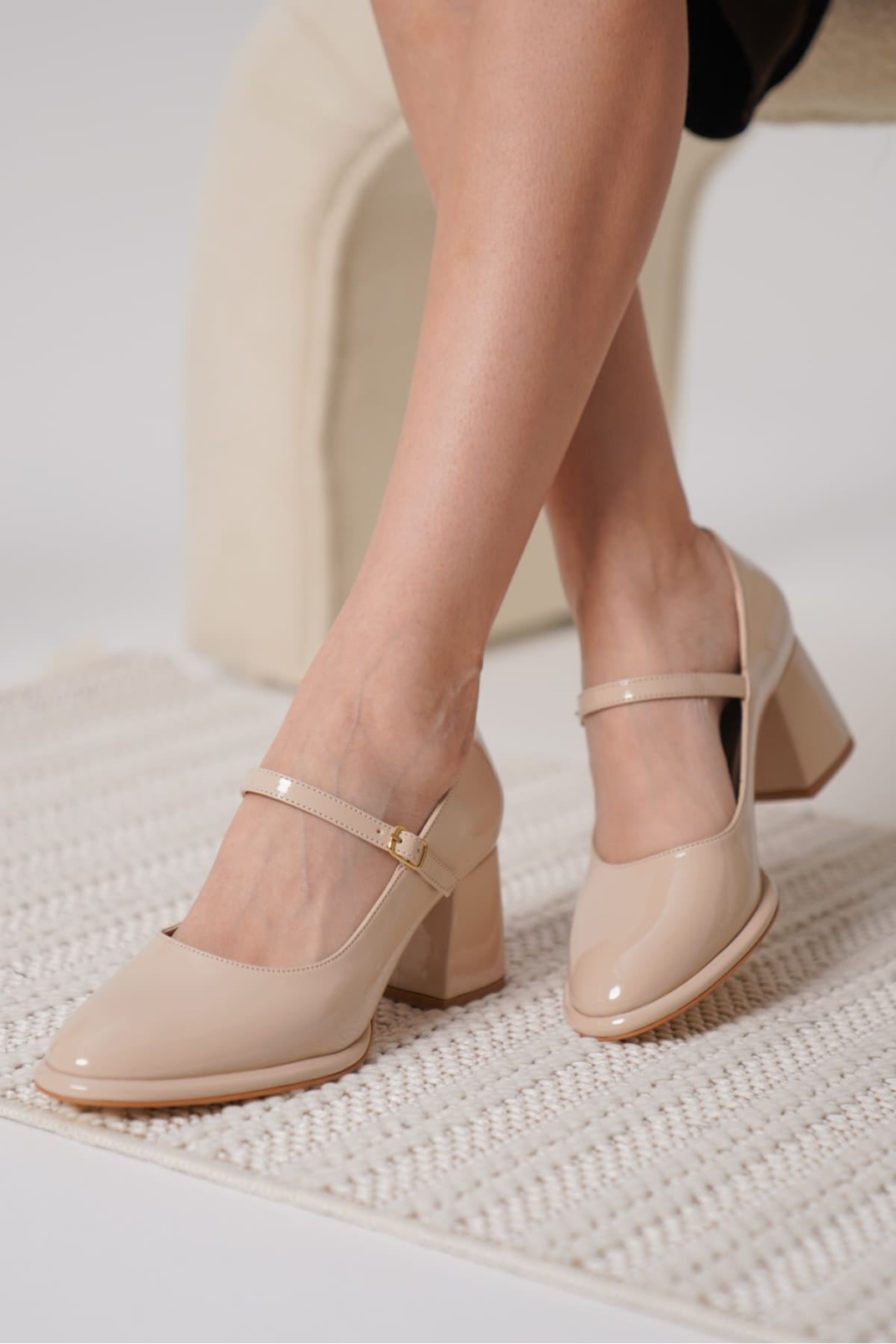 Slay Nude Rugan Kadın Topuklu Ayakkabı